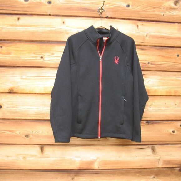 Spyder  Men's Black Constant Knit Full Zip Jacket - Picture 2 of 12